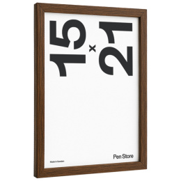 Wooden Frame Walnut Finish 15x21 cm in the group Hobby & Creativity / Organize / Frames / Walnut-coloured frames at Pen Store (135067)