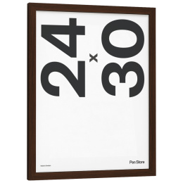 Wooden Frame Walnut Finish 24x30 cm in the group Hobby & Creativity / Organize / Frames / Walnut-coloured frames at Pen Store (135071)