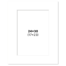 Passepartout White 24x30 cm in the group Hobby & Creativity / Organize / Frames / Matboards at Pen Store (135107)