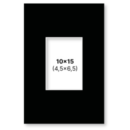 Passepartout Black 10x15 cm in the group Hobby & Creativity / Organize / Frames / Matboards at Pen Store (135113)