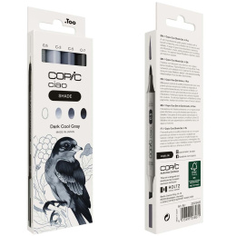 Ciao Shade Set Dark Cool Gray Pack of 4 in the group Pens / Artist Pens / Illustration Markers at Pen Store (135146)