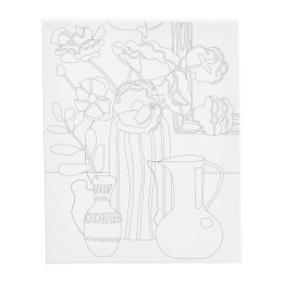 Canvas with print 24x30cm 360g Floral still life in the group Art Supplies / Studio / Artist Canvas / Acrylic canvas at Pen Store (135414)