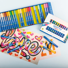 Turbo Pro Dual Tip Marker Pen Set of 15 in the group Pens / Artist Pens / Watercolour markers at Pen Store (135467)