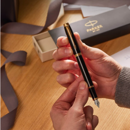 IM Grey/Gold Fountain Pen in the group Pens / Fine Writing / Fountain Pens at Pen Store (135471_r)