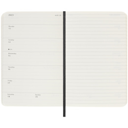 Planner 18M WeekNote Soft Cover Pocket Black in the group Paper & Pads / Planners / 18-Month Planners at Pen Store (135587)