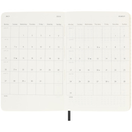 Planner 18M WeekNote Soft Cover Pocket Black in the group Paper & Pads / Planners / 18-Month Planners at Pen Store (135587)