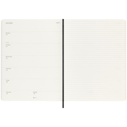 Planner 18M WeekNote Soft Cover XL Black in the group Paper & Pads / Planners / 18-Month Planners at Pen Store (135589)