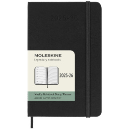 Planner 18M WeekNote Hard Cover Pocket Black in the group Paper & Pads / Planners / 18-Month Planners at Pen Store (135590)