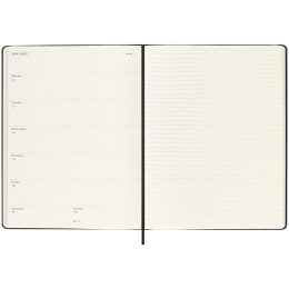 Planner 18M WeekNote Hard Cover XL Black in the group Paper & Pads / Planners / 18-Month Planners at Pen Store (135592)