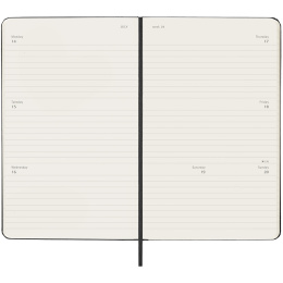 Planner 18M Weekly Hard Cover Horisontell Large Black in the group Paper & Pads / Planners / 18-Month Planners at Pen Store (135594)