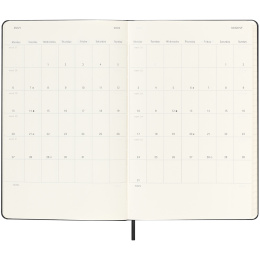 Planner 18M Weekly Hard Cover Horisontell Large Black in the group Paper & Pads / Planners / 18-Month Planners at Pen Store (135594)