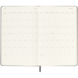 Planner 18M Daily Hard Cover Large Black in the group Paper & Pads / Planners / 18-Month Planners at Pen Store (135596)