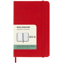 Planner 18M WeekNote Hard Cover Pocket Red in the group Paper & Pads / Planners / 18-Month Planners at Pen Store (135601)