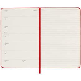 Planner 18M WeekNote Hard Cover Pocket Red in the group Paper & Pads / Planners / 18-Month Planners at Pen Store (135601)