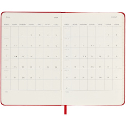 Planner 18M WeekNote Hard Cover Pocket Red in the group Paper & Pads / Planners / 18-Month Planners at Pen Store (135601)