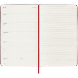 Planner 18M WeekNote Hard Cover Large Red in the group Paper & Pads / Planners / 18-Month Planners at Pen Store (135602)