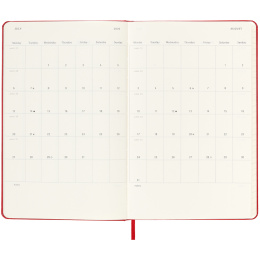 Planner 18M WeekNote Hard Cover Large Red in the group Paper & Pads / Planners / 18-Month Planners at Pen Store (135602)