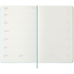 Planner 18M WeekNote Hard Cover Large Aquamarine in the group Paper & Pads / Planners / 18-Month Planners at Pen Store (135604)