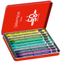 Neocolor II Aquarelle 50 Years Lush 10-set in the group Art Supplies / Artist colours / Pastels / Wax pastels at Pen Store (135628)