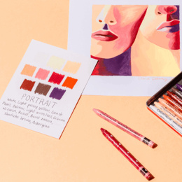 Neocolor II Aquarelle 50 Years Portrait 10-set in the group Art Supplies / Artist colours / Pastels / Wax pastels at Pen Store (135629)