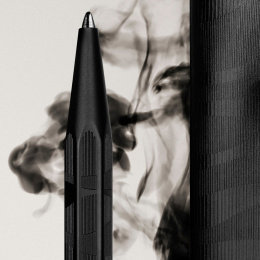 Ecridor Black Lines Set Ballpoint Pen and Leather Case in the group Pens / Fine Writing / Ballpoint Pens at Pen Store (135641)