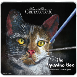 The Aquarino Box Watercolour Drawing set 24 pieces in the group Pens / Artist Pens / Watercolour Pencils at Pen Store (135647)