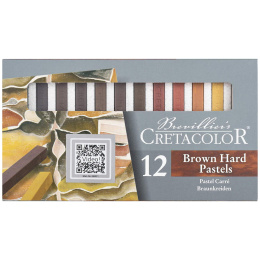 Pastel Chalks Hard Brown/Red 12-set in the group Art Supplies / Crayons & Graphite / Pastel Crayons at Pen Store (135651)
