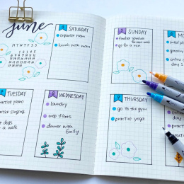 Clean Color DOT Pen Set 4 pcs in the group Pens / Artist Pens / Illustration Markers at Pen Store (135667)
