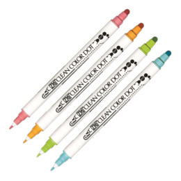 Clean Color DOT Pen Set 4 pcs in the group Pens / Artist Pens / Illustration Markers at Pen Store (135667)