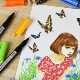 Pointliner Colour 12-set in the group Pens / Artist Pens / Felt Tip Pens at Pen Store (135771)