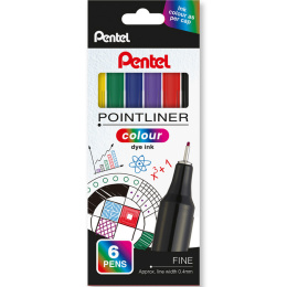 Pointliner Colour 6-set in the group Pens / Artist Pens / Felt Tip Pens at Pen Store (135772)