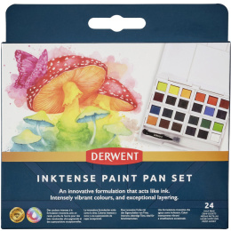 Inktense Watercolour 24 Half pans in the group Art Supplies / Artist colours / Watercolour Paint / Watercolour pans at Pen Store (135795)