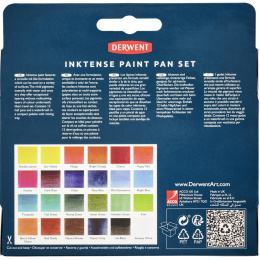 Inktense Watercolour 24 Half pans in the group Art Supplies / Artist colours / Watercolour Paint / Watercolour pans at Pen Store (135795)