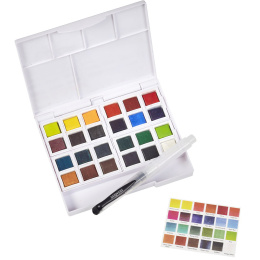 Inktense Watercolour 24 Half pans in the group Art Supplies / Artist colours / Watercolour Paint / Watercolour pans at Pen Store (135795)