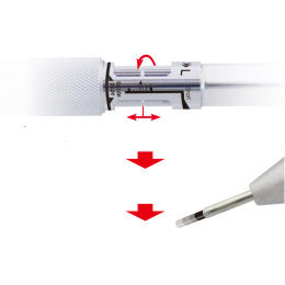 Mechanical Pencil MS01 0,5 mm Silver in the group Pens / Writing / Mechanical Pencils at Pen Store (135822)
