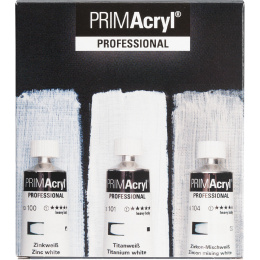 PRIMAcryl Acrylic paint 35 ml White 3-set in the group Art Supplies / Artist colours / Acrylic Paint at Pen Store (136015)