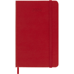Planner 12M Daily 2026 Hardcover Pocket Red in the group Paper & Pads / Planners / 12-Month Planners at Pen Store (136093)