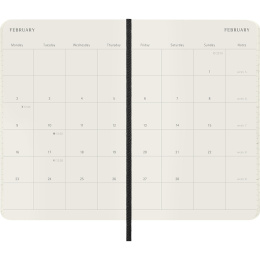Planner 12M Monthly 2026 Softcover Pocket Black in the group Paper & Pads / Planners / 12-Month Planners at Pen Store (136098)