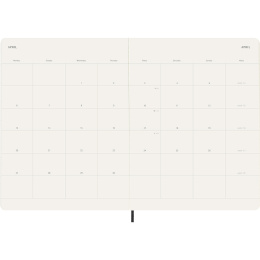 Planner 12M Monthly 2026 Softcover XL Black in the group Paper & Pads / Planners / 12-Month Planners at Pen Store (136099)