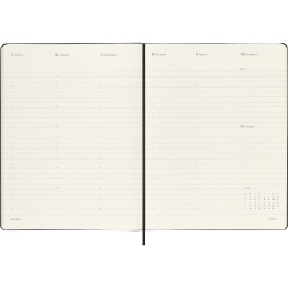 Planner 12M Weekly Vertical PRO 2026 Hardcover XL Black in the group Paper & Pads / Planners / 12-Month Planners at Pen Store (136101)