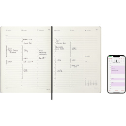 Planner 12M M+ Digital Planner Weekly Vertical 2026 XL Black in the group Paper & Pads / Planners / 12-Month Planners at Pen Store (136102)
