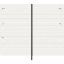 Planner 12M Weekly Horizontal 2026 Softcover Large Black in the group Paper & Pads / Planners / 12-Month Planners at Pen Store (136107)