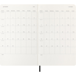 Planner 12M Weekly Horizontal 2026 Softcover Large Black in the group Paper & Pads / Planners / 12-Month Planners at Pen Store (136107)
