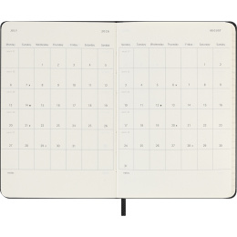 Planner 12M Weekly Horizontal 2026 Hardcover Pocket Black in the group Paper & Pads / Planners / 12-Month Planners at Pen Store (136108)