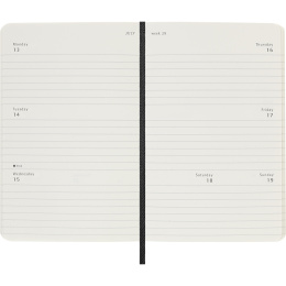 Planner 12M Weekly Horizontal 2026 Softcover Pocket Black in the group Paper & Pads / Planners / 12-Month Planners at Pen Store (136109)