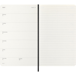Planner 12M Weekly Notebook 2026 Softcover Large Black in the group Paper & Pads / Planners / 12-Month Planners at Pen Store (136111)