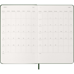 Planner 12M Weekly Notebook 2026 Hardcover Large Myrtle Green in the group Paper & Pads / Planners / 12-Month Planners at Pen Store (136112)