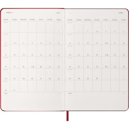 Planner 12M Weekly Notebook 2026 Hardcover Large Red in the group Paper & Pads / Planners / 12-Month Planners at Pen Store (136115)