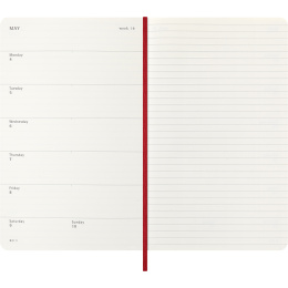 Planner 12M Weekly Notebook 2026 Softcover Large Red in the group Paper & Pads / Planners / 12-Month Planners at Pen Store (136116)