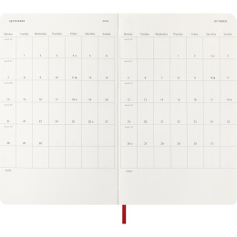 Planner 12M Weekly Notebook 2026 Softcover Large Red in the group Paper & Pads / Planners / 12-Month Planners at Pen Store (136116)
